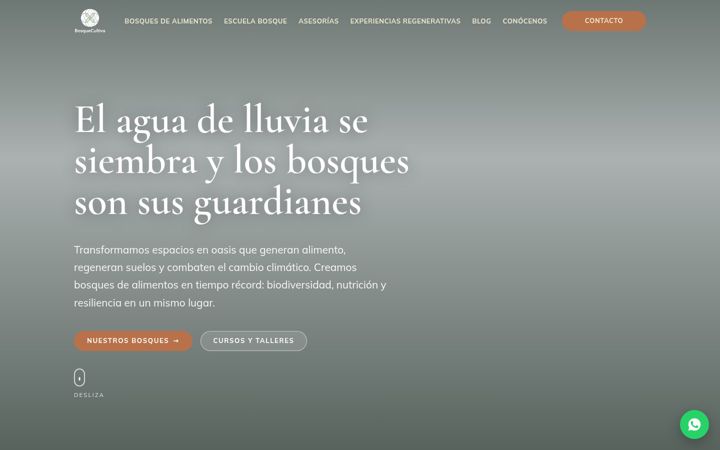 Screenshot of bosquecultiva.com