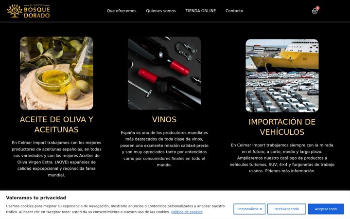 Snímek obrazovky bosquedorado.net
