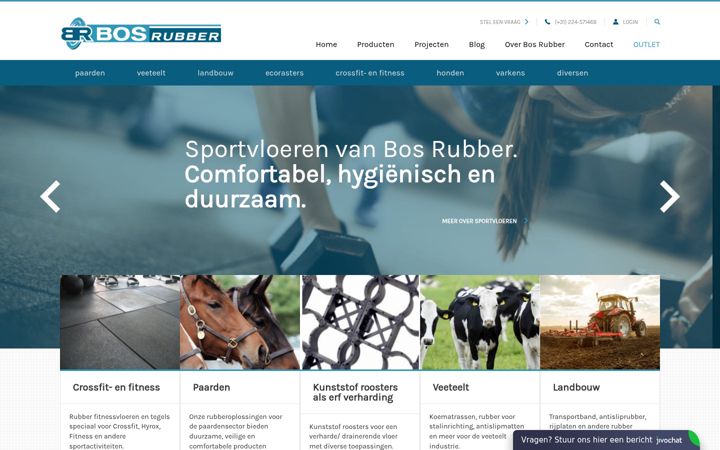 Screenshot von bosrubber.nl