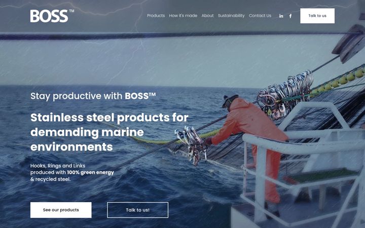 Screenshot of boss-marine.com
