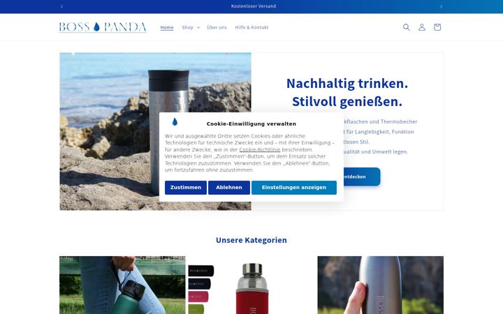 Ekrānuzņēmums no boss-panda.de