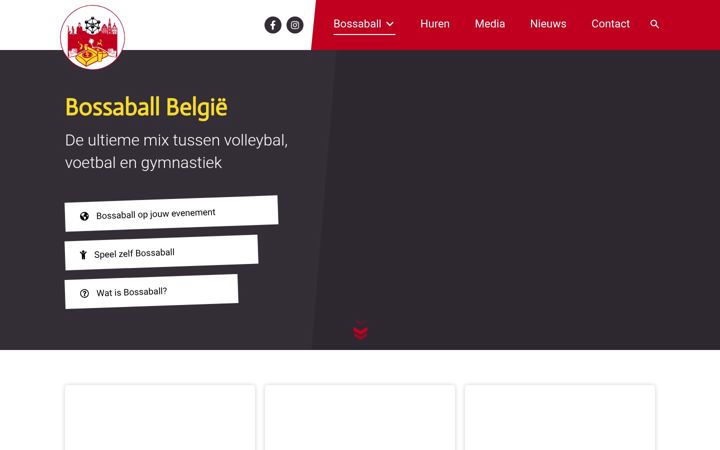 Screenshot of bossaballclub.be