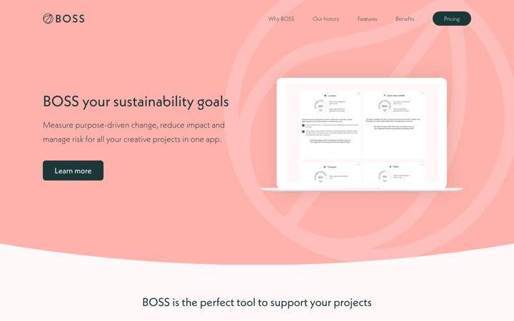 Screenshot of bossapp.global