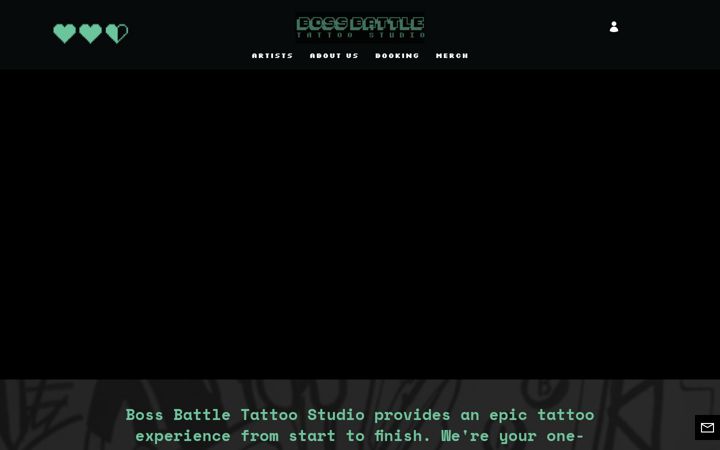 Screenshot of bossbattletattoostudio.com