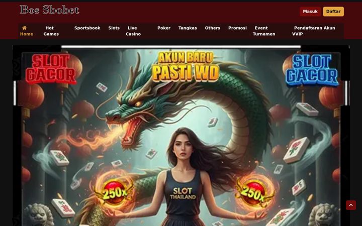 Screenshot of bossbobet.com