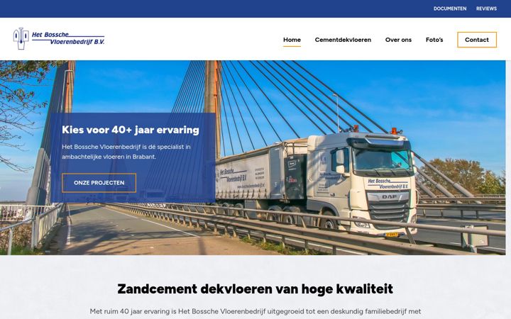 Screenshot von bosschevloerenbedrijf.nl