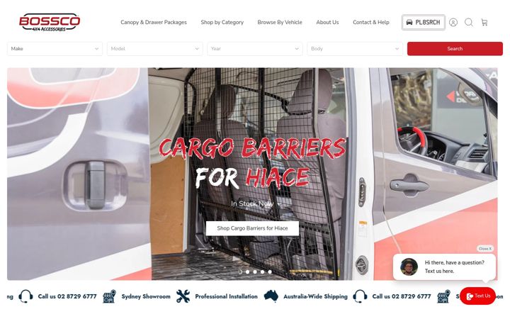 Screenshot of bosscoauto.com.au