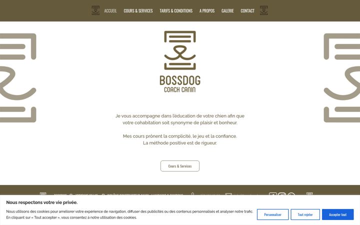 Screenshot of bossdog.ch