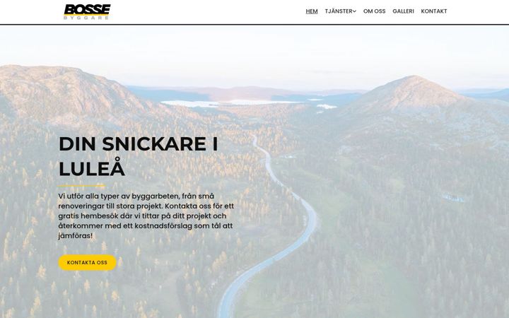 Screenshot of bossebyggare.com