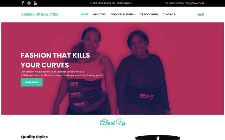 Screenshot of bossedupbeauties.com