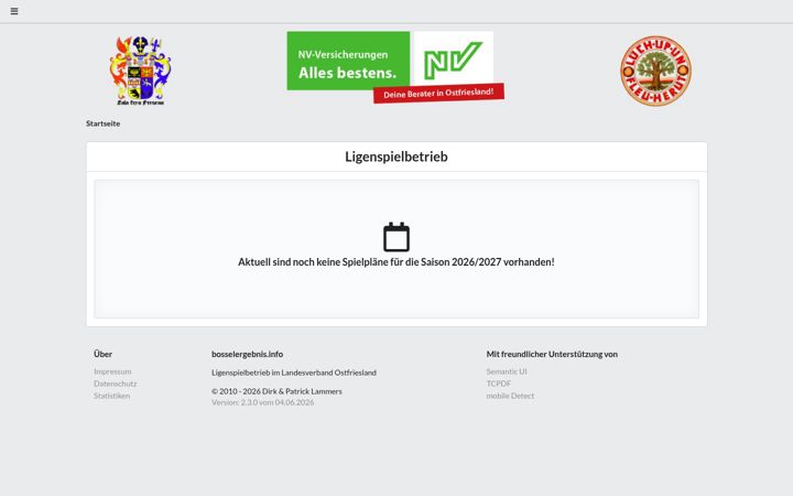 Screenshot of bosselergebnis.info