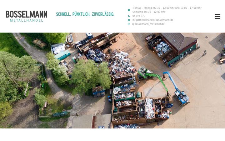 Screenshot of bosselmann-metallhandel.de