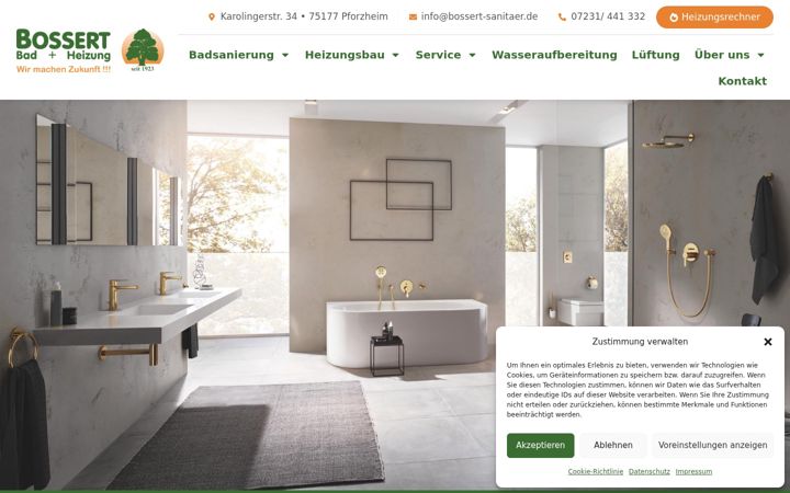 Screenshot di bossert-sanitaer.de
