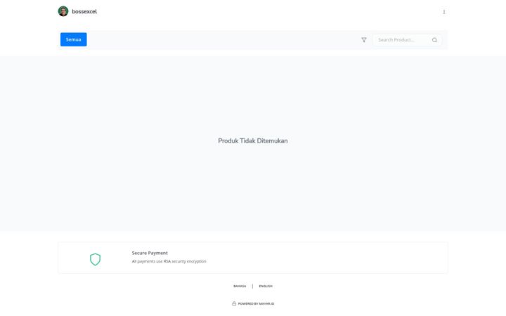 Screenshot of bossexcel.id