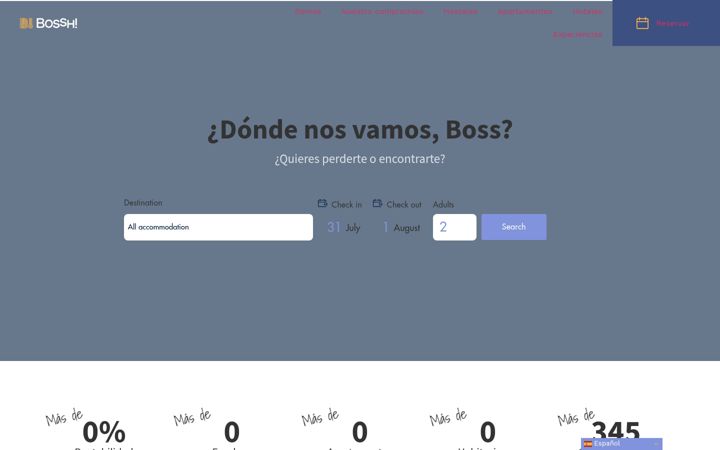 Screenshot of bossh-hotels.es