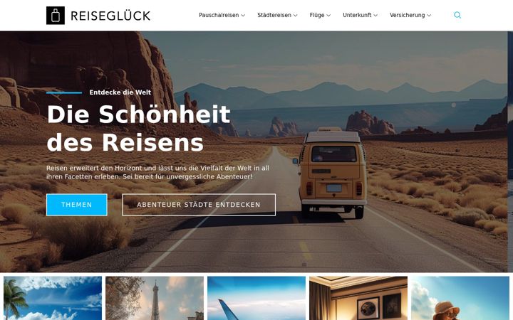 Screenshot of bossies-reisefieber-kompass.com