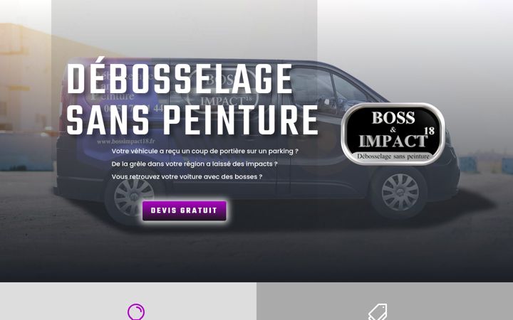 Skjámynd af bossimpact18.fr