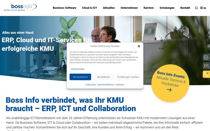 Screenshot of bossinfo.ch