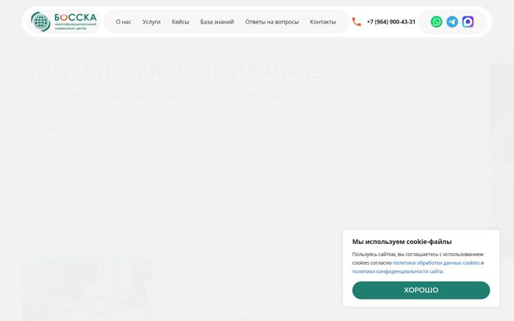 Screenshot of bosska-anapa.ru