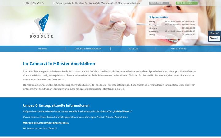 Screenshot of bossler-zahnarzt.de