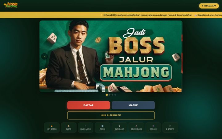 Screenshot of bossmahjong1.games