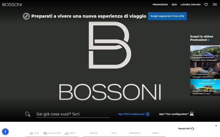 Zrzut ekranu bossoniautomobili.it