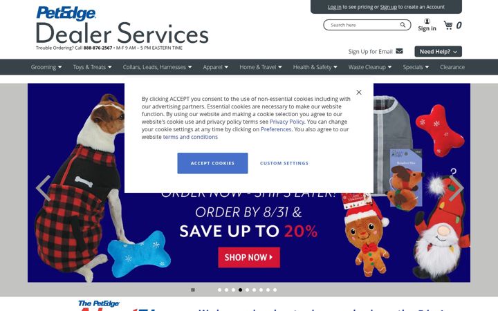 Screenshot of bosspetedge.com
