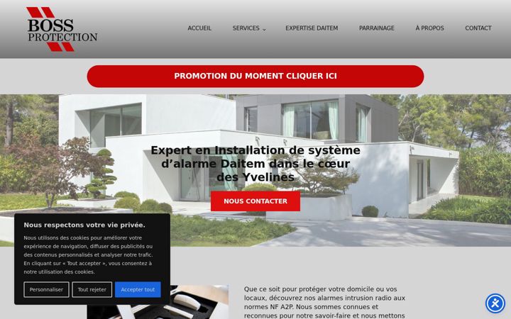 Screenshot of bossprotection.fr