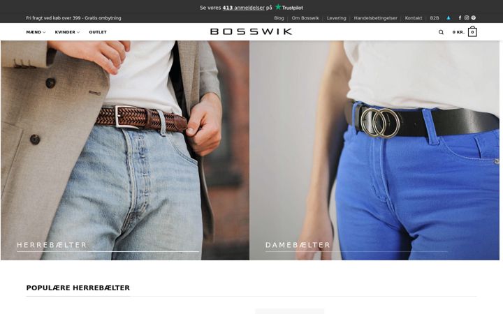 Screenshot of bosswikshop.dk