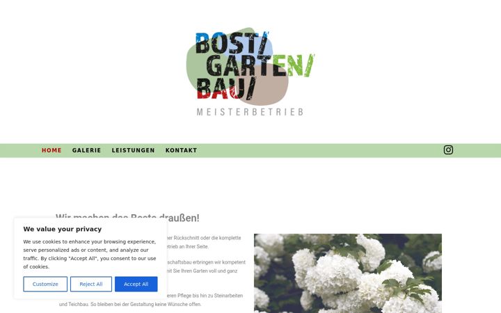 Screenshot of bost-garten-bau.de