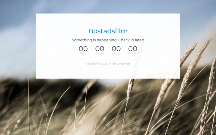 Screenshot of bostadsfilm.se