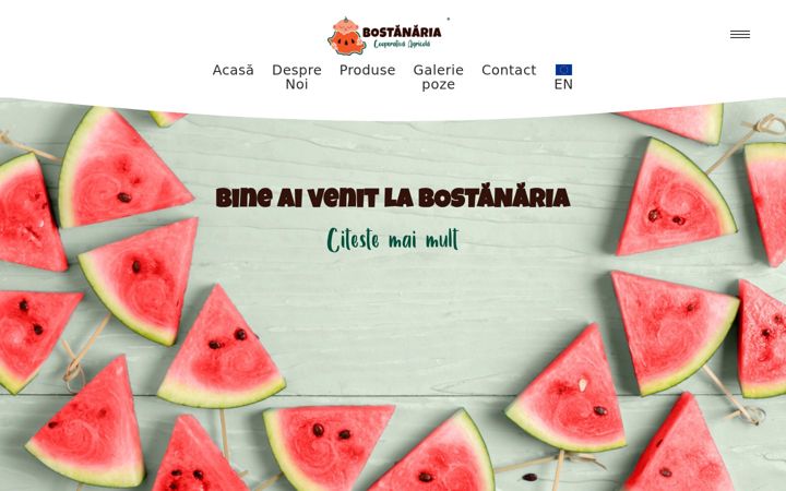 Captură de ecran a bostanaria.ro