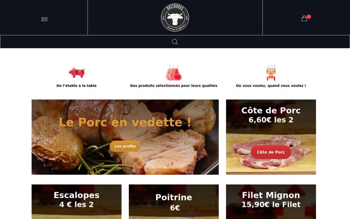 Screenshot of bostaurus.fr