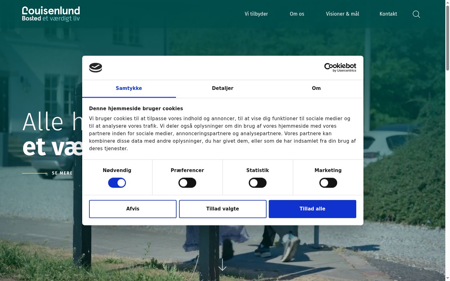 Screenshot tal-banner tal-kunsens muri qabel kwalunkwe interazzjoni