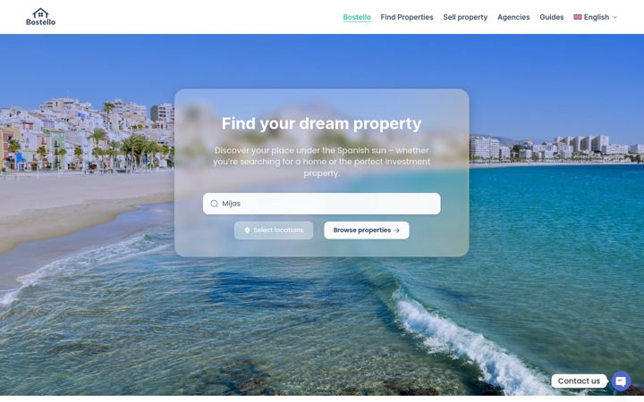 Screenshot of bostello.com