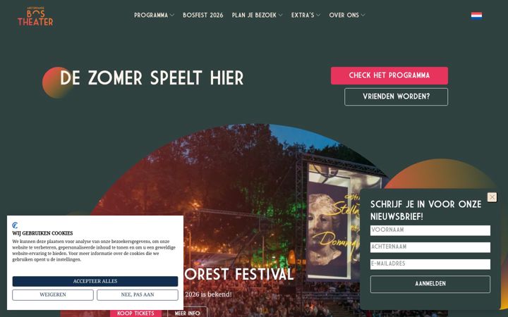 Screenshot of bostheater.nl