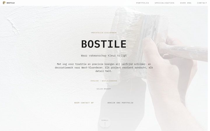 Screenshot of bostile.be