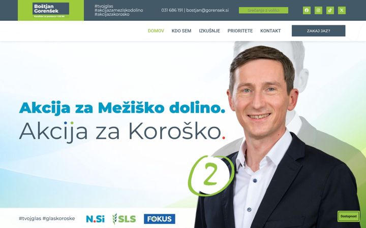 Screenshot of bostjangorensek.si
