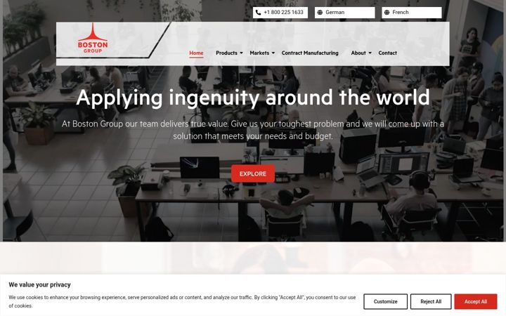 Screenshot of boston-group.com