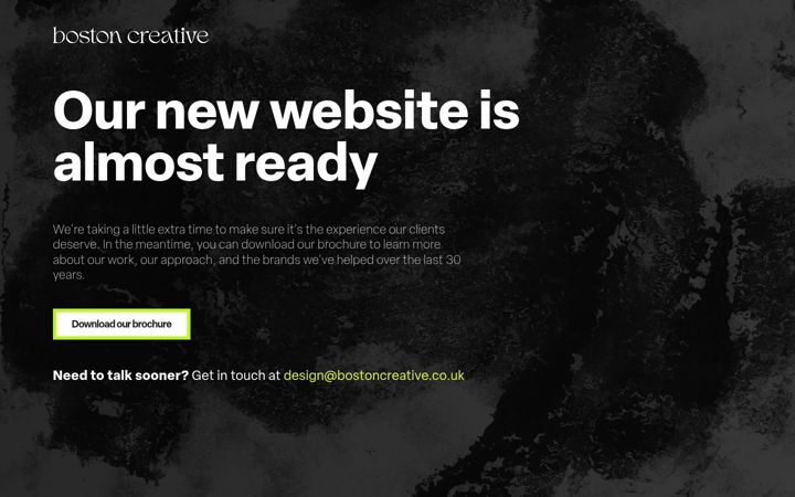 Screenshot of bostoncreative.co.uk