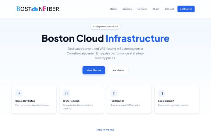Screenshot of bostonfiber.net