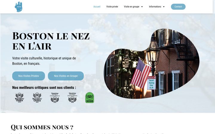 Screenshot of bostonlenezenlair.com