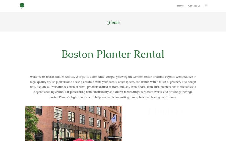 Screenshot of bostonplanter.com