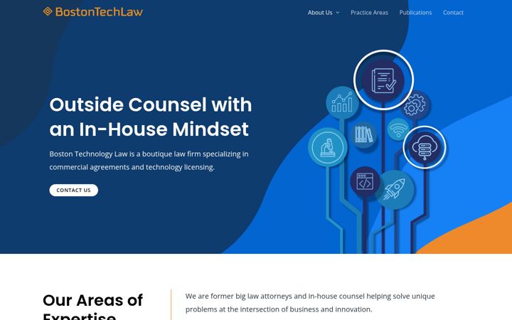 Screenshot of bostontechlaw.com