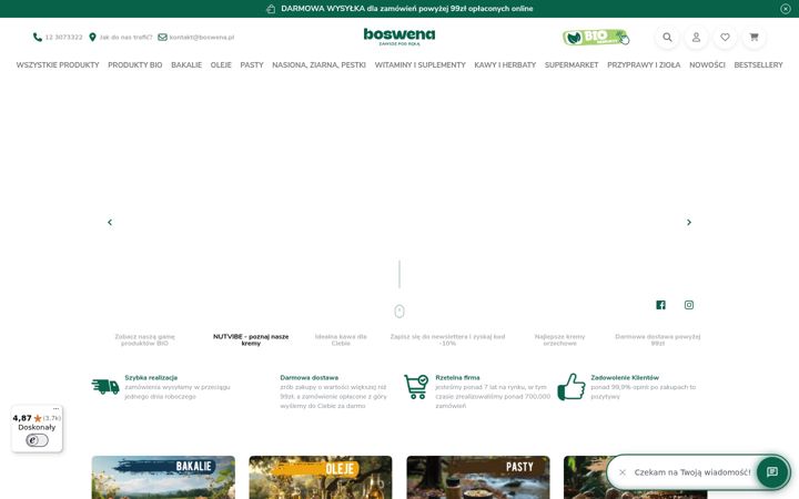 Screenshot of boswena.pl