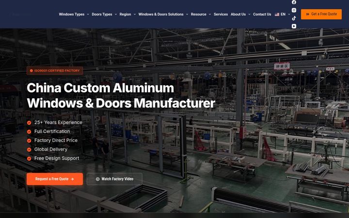 Screenshot of boswindor.com