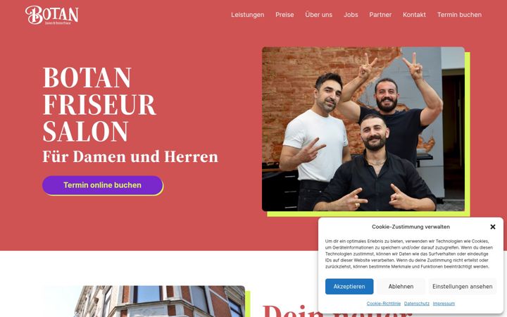 Screenshot of botan-friseur.com