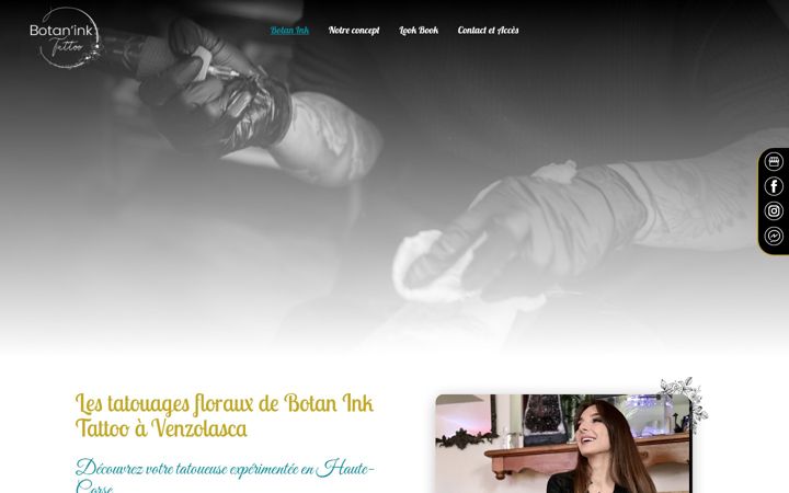 Screenshot of botan-ink.fr