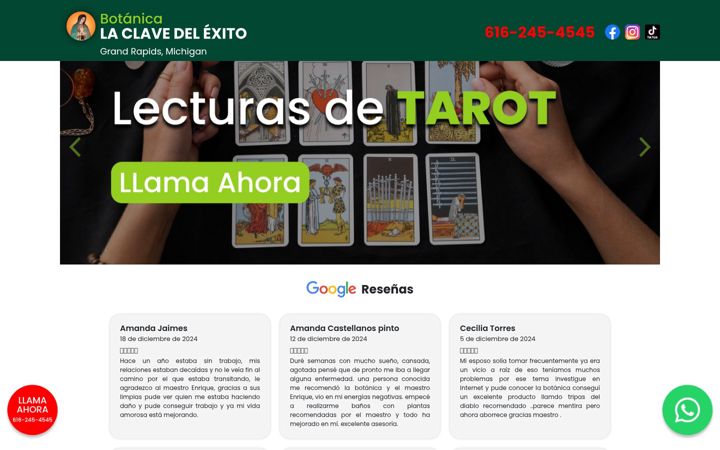 Screenshot of botanicalaclavedelexito.co