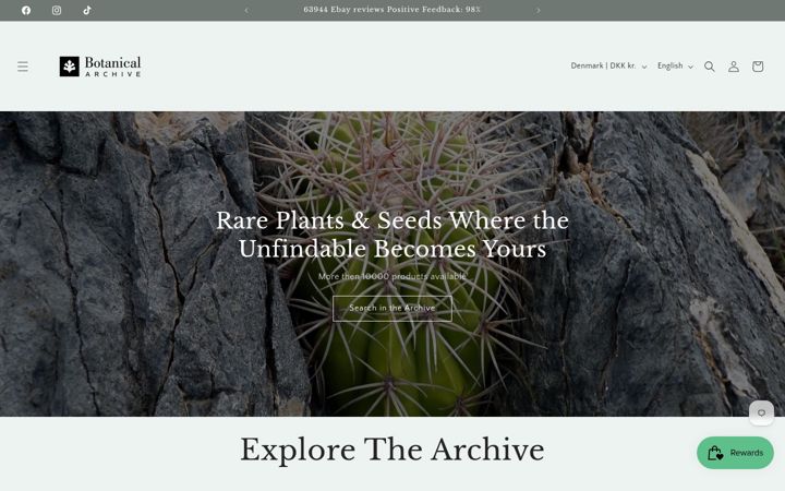 Screenshot of botanicalarchive.com